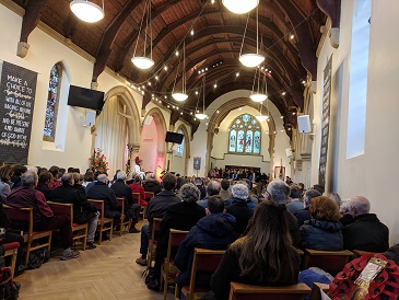 Photo of the Service inside St Andrews & St Bartholemew's Church