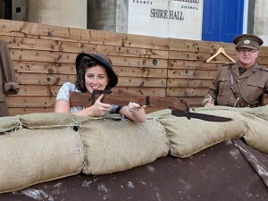 WWW1 Trench at the Gloucester Retro Weekend 2018